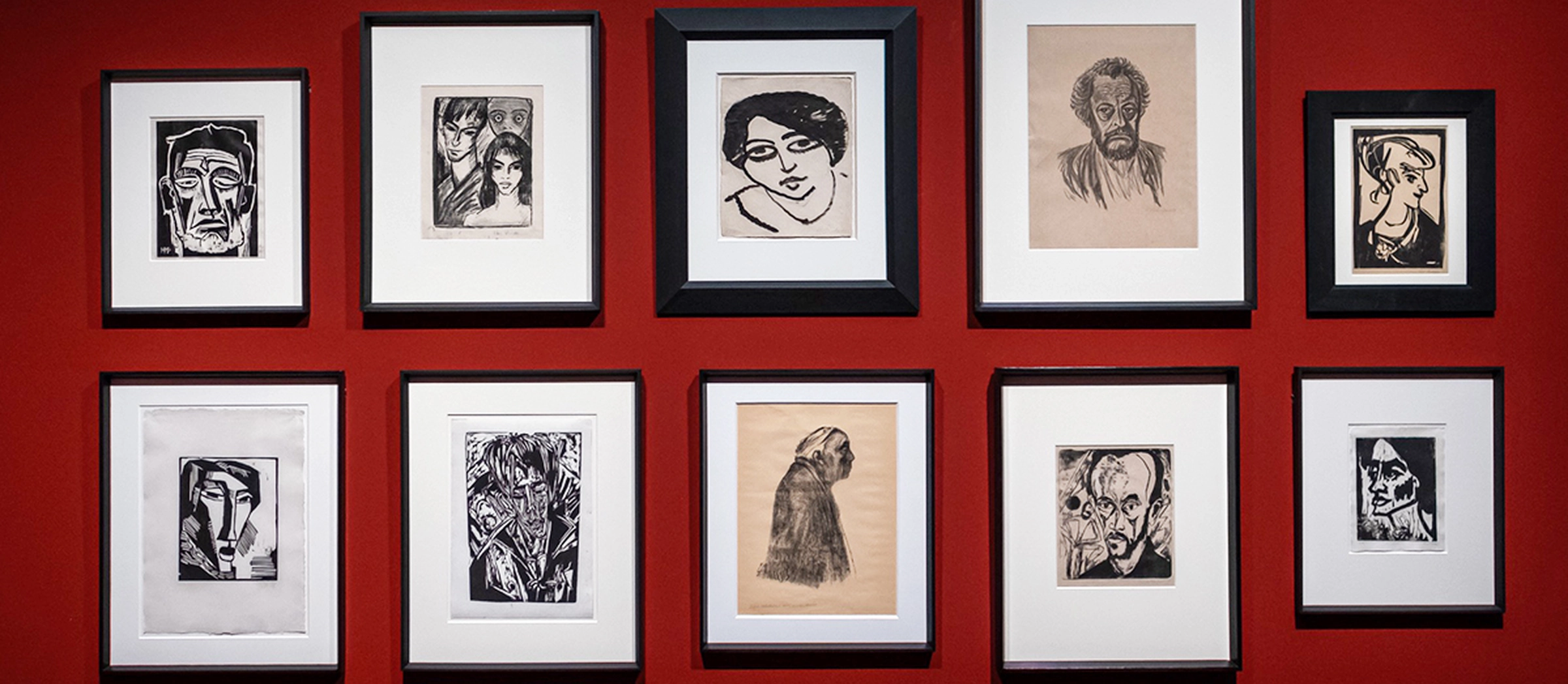 Ansicht der Ausstellung „It's all about collecting … Expressionismus | Museum | Kolonialismus. Die Sammlung Horn zu Gast in Halle (Saale)“ im Kunstmuseum Moritzburg Halle (Saale), Laufzeit: 17.03.2024 bis 23.06.2024, Foto: Michael Deutsch © bei den Künstlerinnen und Künstlern bzw. deren Rechtsnachfolgern © VG Bild-Kunst, Bonn 2024