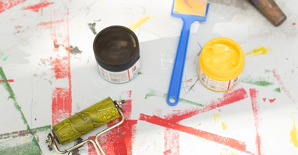 Werkzeuge für kreatives Drucken und Gestalten