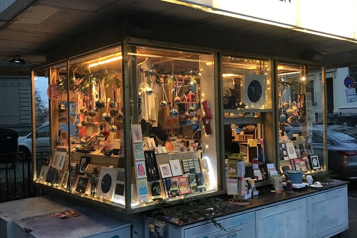 Kiosk, das Weihnachtsplätzchen